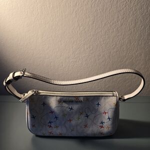 Michael Kors White Wristlet with Colorful Accents